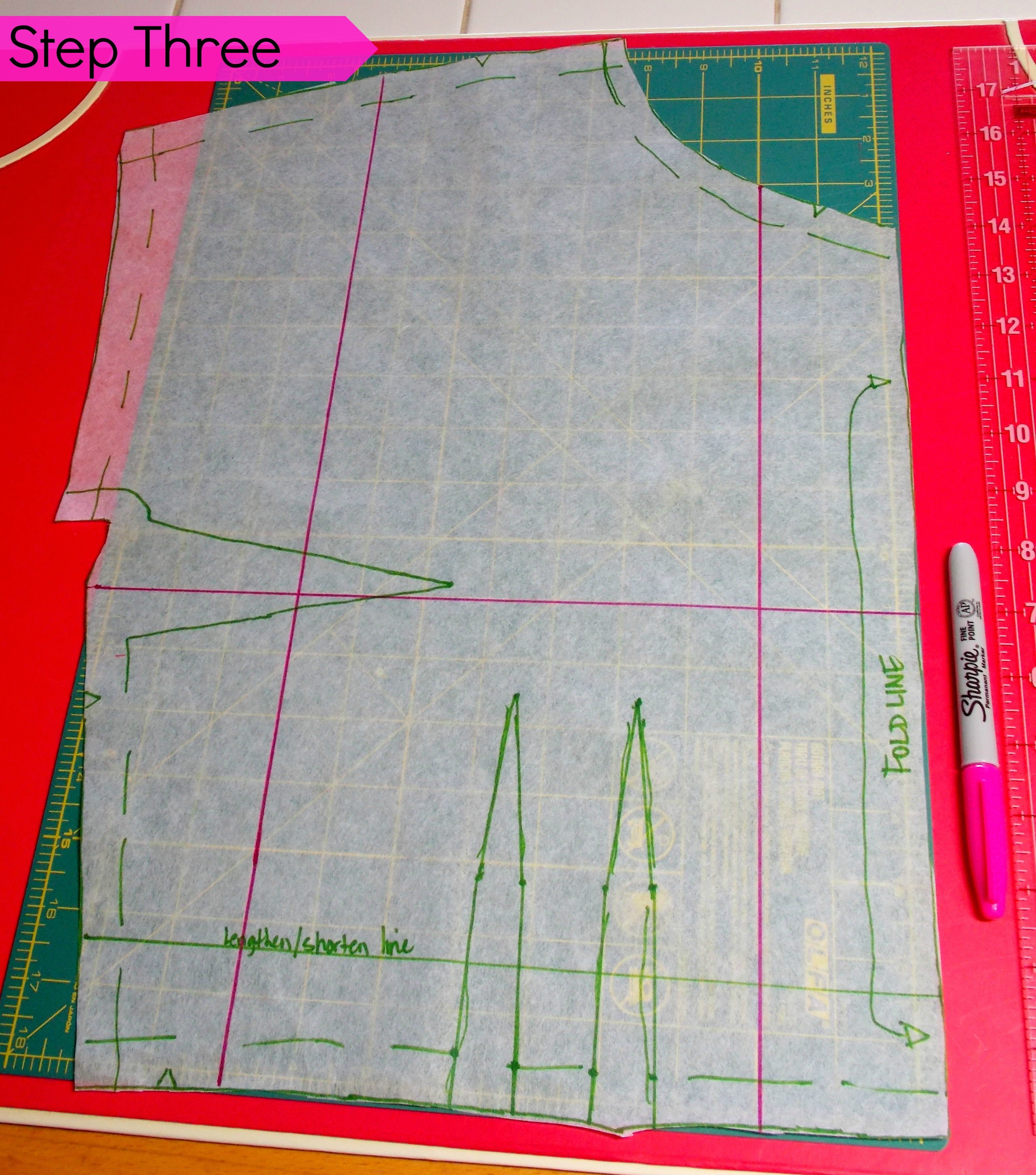 How to Grade Up a Vintage Pattern: Basic Slash and Spread Grading