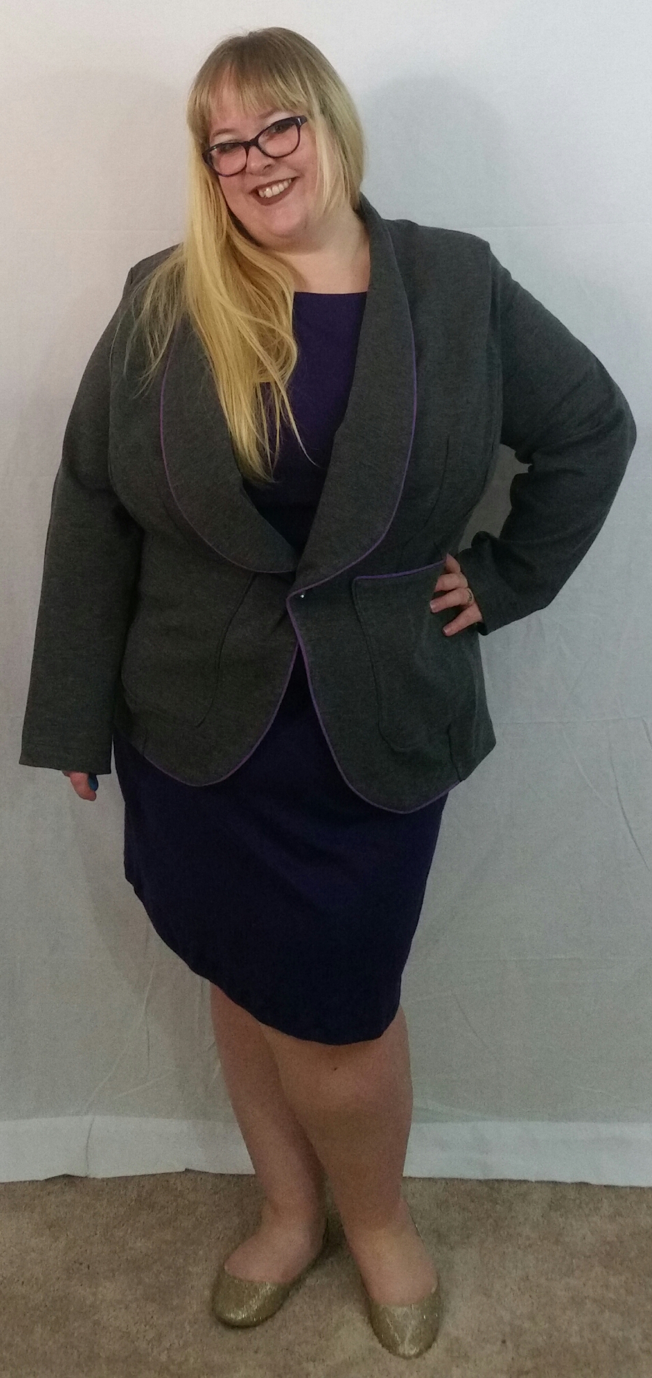 Pattern Review: Burda Jersey Blazer 08/2016 #134